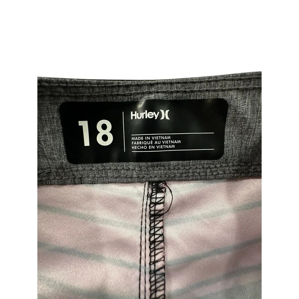 Hurley Board Shorts Boys Size 18 Drawstring‎ Multi Color Youth Beach Surf EUC
